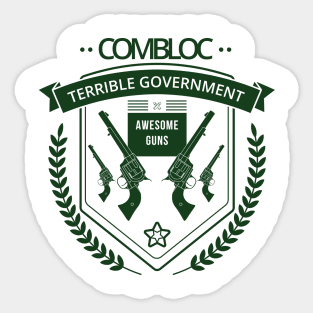 Combloc! Terrible Governement Sticker
